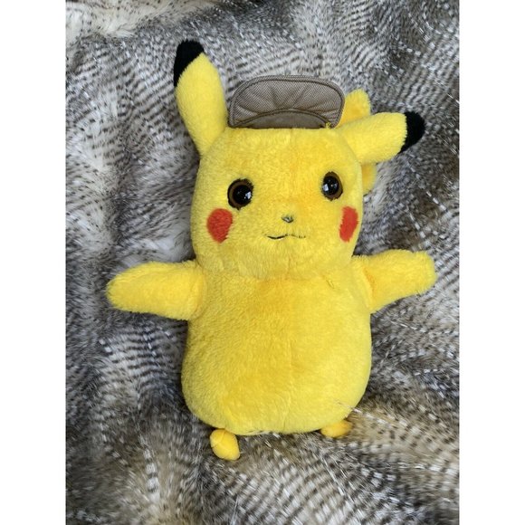 9” Detective Pikachu Plush Stuffed Animal Pokemon - Picture 1 of 2
